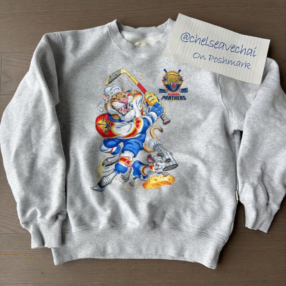 Vintage Florida Panther Hockey Sweatshirt, Panther Team Graphic Retro Fans shirt
